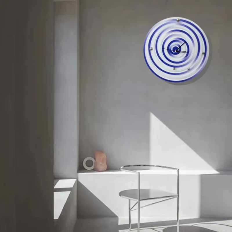 Interior Design Living Room And Kitchen - クラシックなキッチン用壁掛け時計、韓国風インテリア、ミニマリストファッション、美的アートウォールウォッチ、デザイナーズウォールクロック、ルームデコレーション