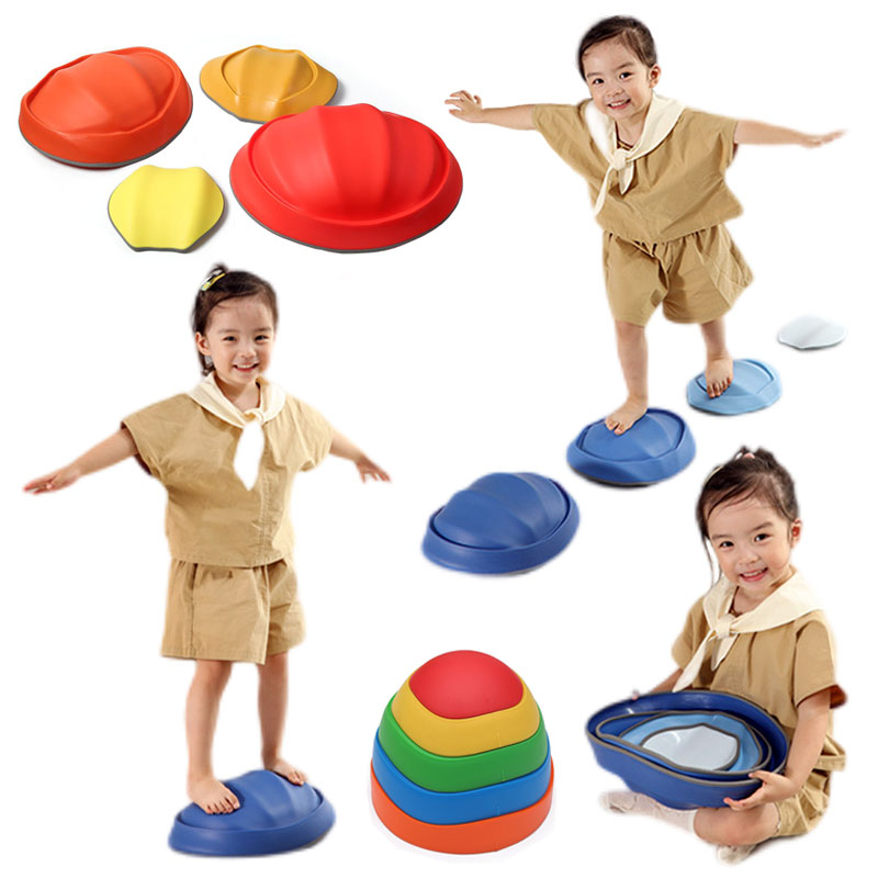 Interior Design Game - 子供のバランスの取れた楕円形の石,滑り止めの子供のおもちゃ,脱色,プラスチックエッジ,屋内および屋外のおもちゃ