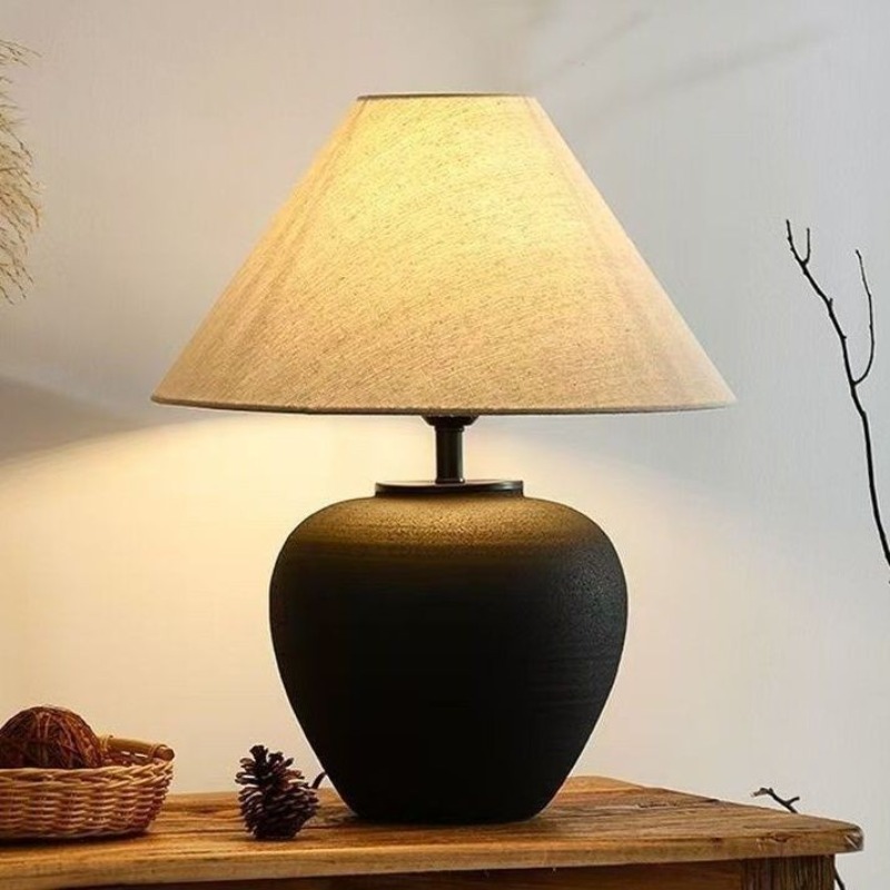 Interior Design Zen - 侘び寂びスタイルの陶器製フロアランプ デザイナースタイル 茶室 禅 リビングルーム ホームステイ