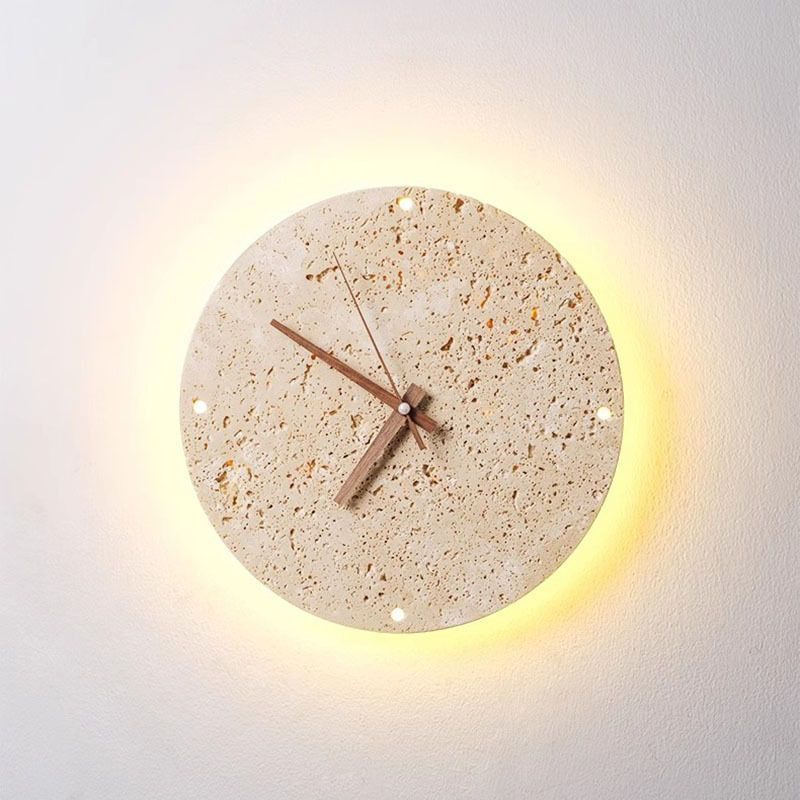 Interior Design Vintage Modern - ヴィンテージ壁時計北欧サークルリビングルームの装飾時計モダンな家のインテリア装飾品壁時計クリエイティブデザイン時計