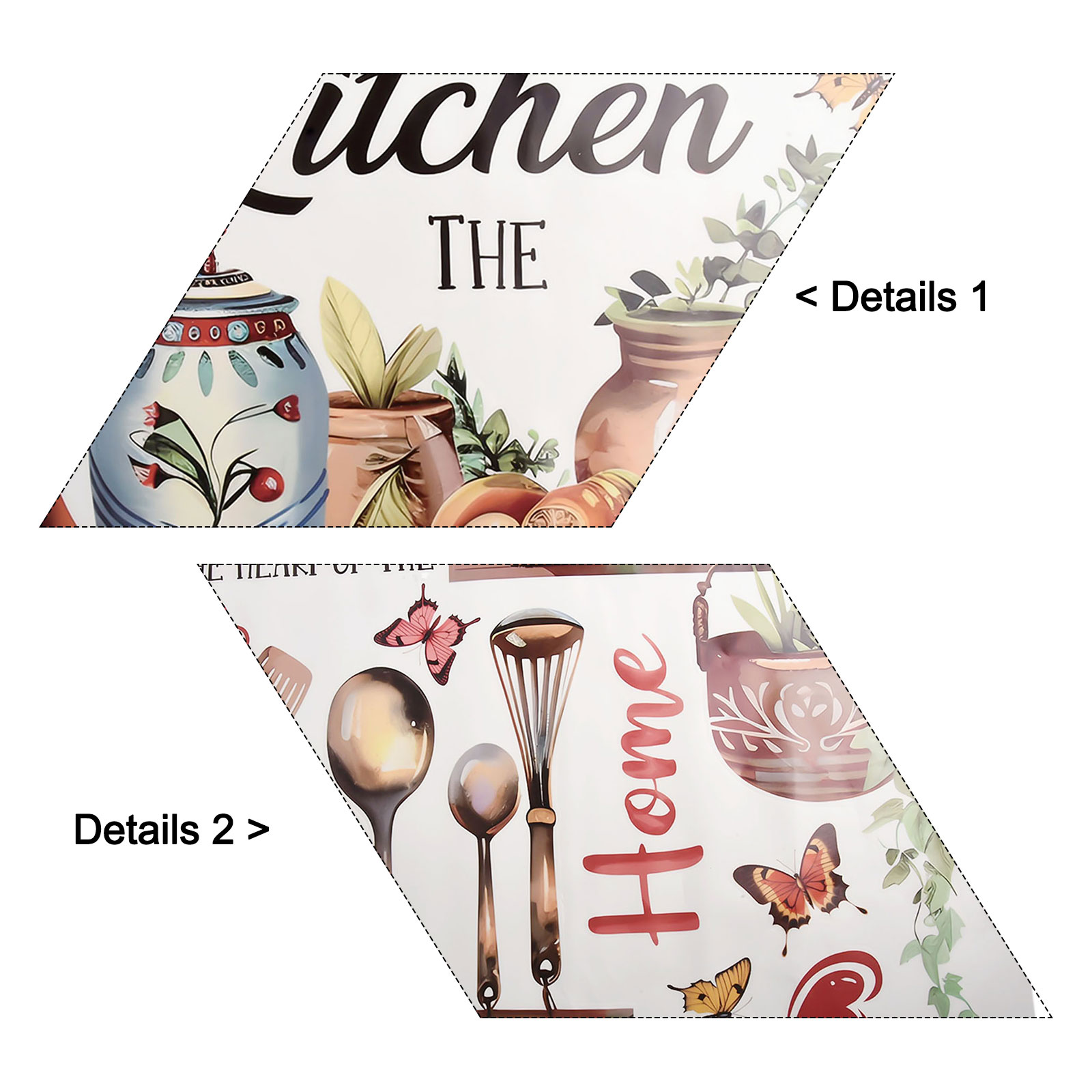 Interior Design Living Room And Kitchen - リビングルーム、キッチン、ダイニングエリア、バー、商業施設の入り口のインテリア装飾プロジェクト用の花柄デザインPVCウォールステッカー