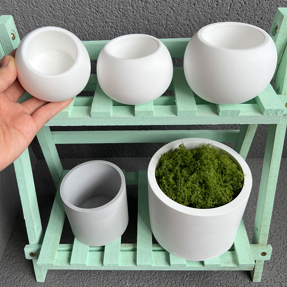 セメント植木鉢,コンクリート型,屋外用,DIY用,丸いシリコ - Terrazzo Pot Cement のレビューと価格