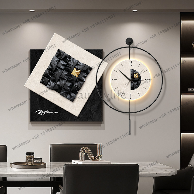 ベストセラー リビングルーム用高級壁掛け時計 インテリア モ - Interior Design Luxury Living Room のレビューと価格