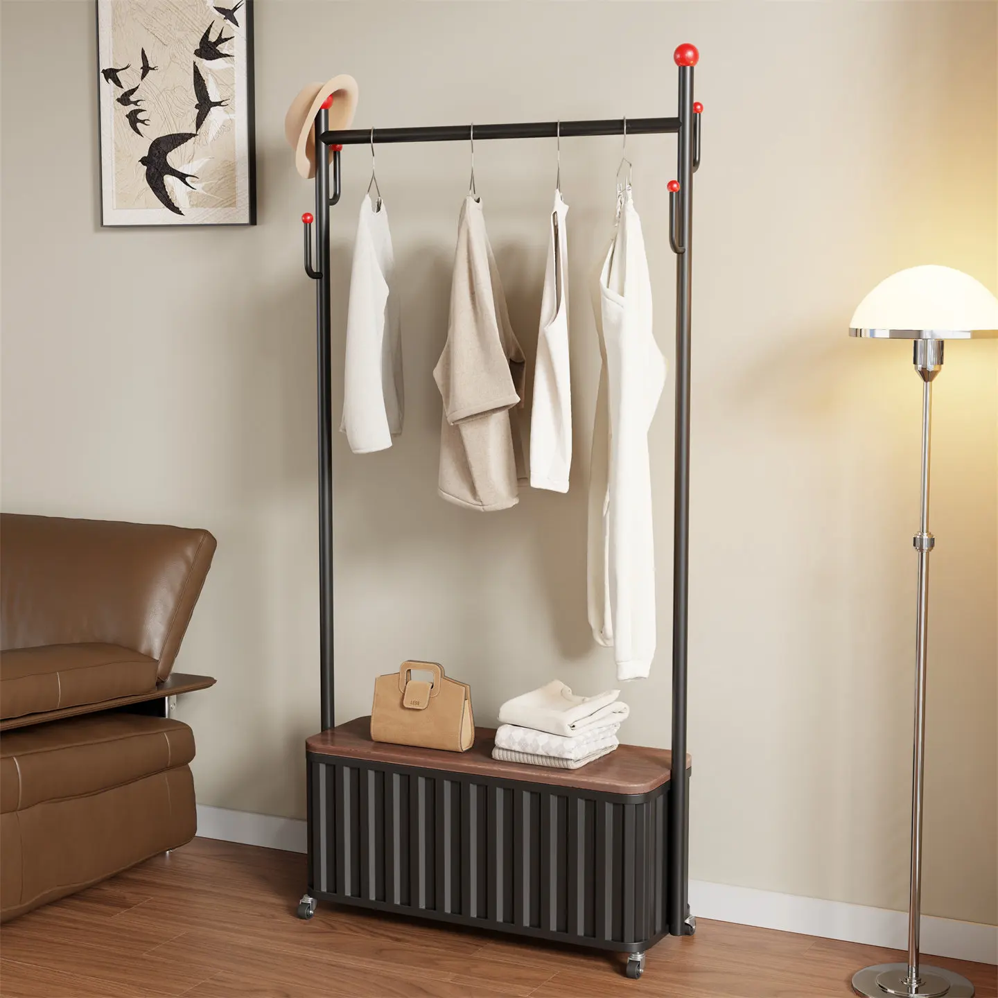 高級モジュラーコートラックレトロリビングルームインテリアコー - Interior Design Vintage Modern のレビューと価格
