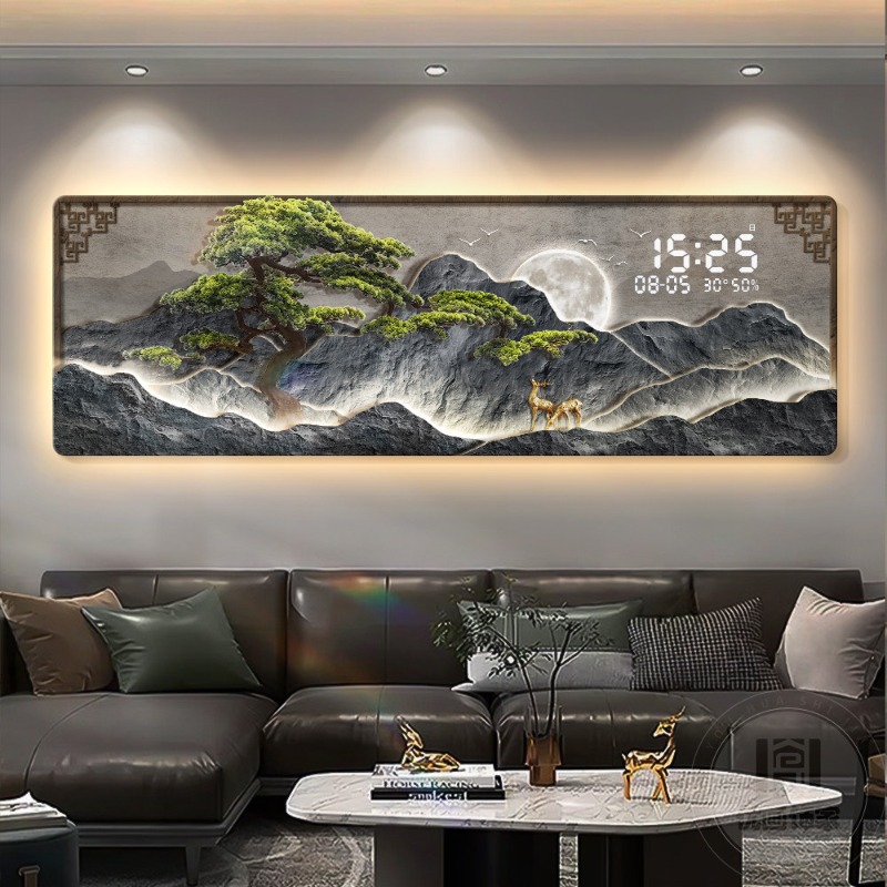 ビッグサイズの高級時計壁掛けデジタルインテリアモダンな美的創 - Interior Design Luxury Living Room のレビューと価格