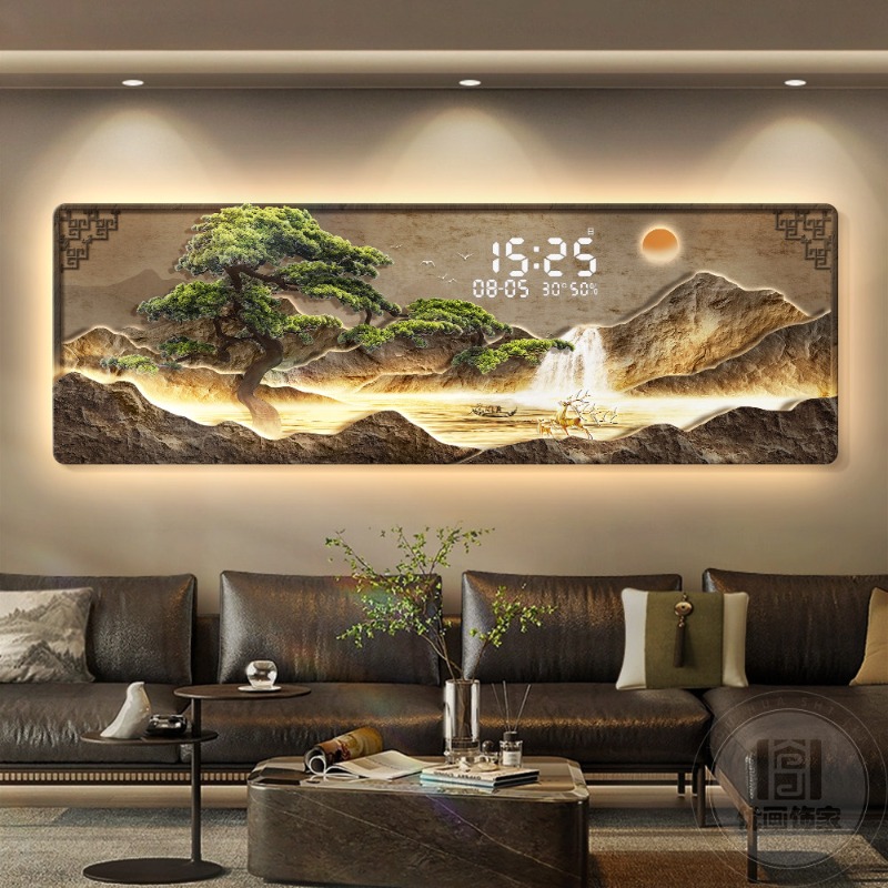 ビッグサイズの高級時計壁掛けデジタルインテリアモダンな美的創 - Interior Design Luxury Living Room のレビューと価格