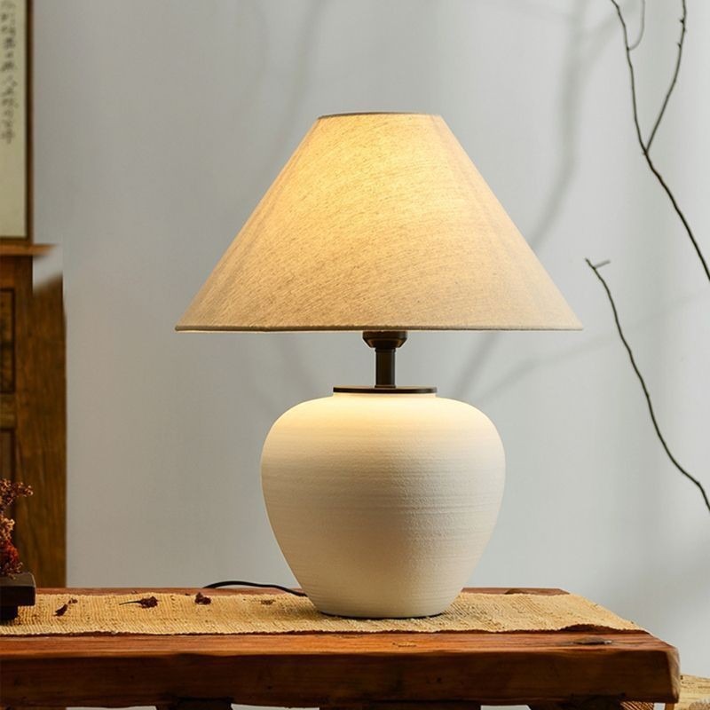 侘び寂びスタイルの陶器製フロアランプ デザイナースタイル 茶 - Interior Design Zen のレビューと価格