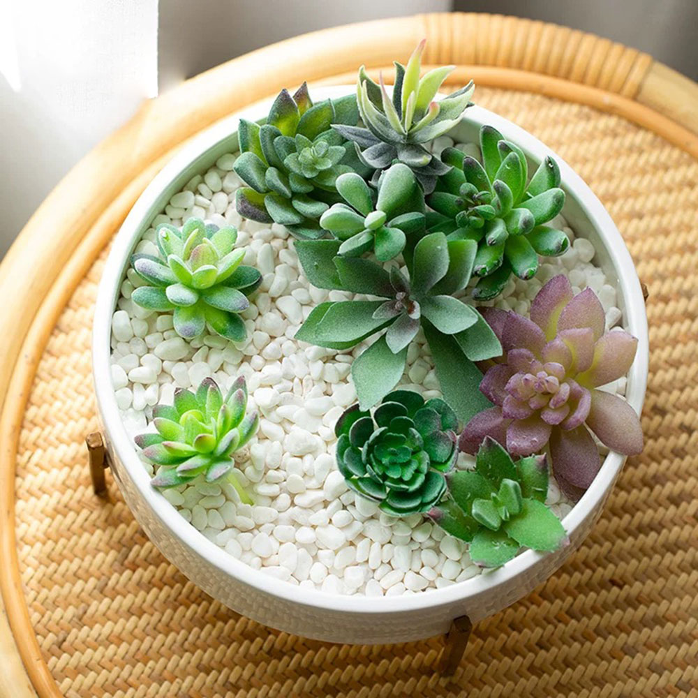 31cm丸型セメント植木鉢シリコンモールド 室内DIYコンク - Terrazzo Pot Cement のレビューと価格