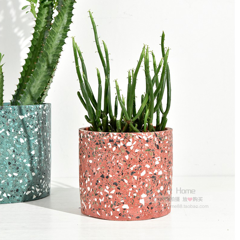 大きなシリコーン植木鉢型、庭の装飾品、テラゾプランター、セメ - Terrazzo Pot Cement のレビューと価格