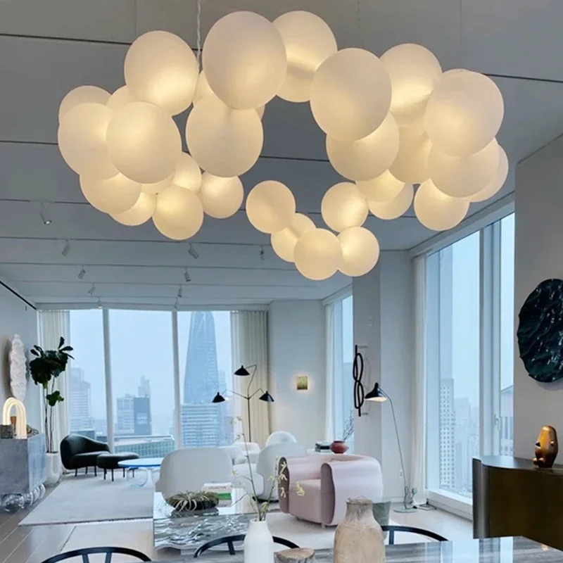 北欧リビングルームシャンデリアデザイナーマジックビーンサスペ - Interior Design Luxury Living Room のレビューと価格