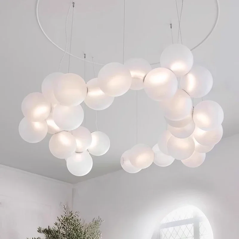 北欧リビングルームシャンデリアデザイナーマジックビーンサスペ - Interior Design Luxury Living Room のレビューと価格