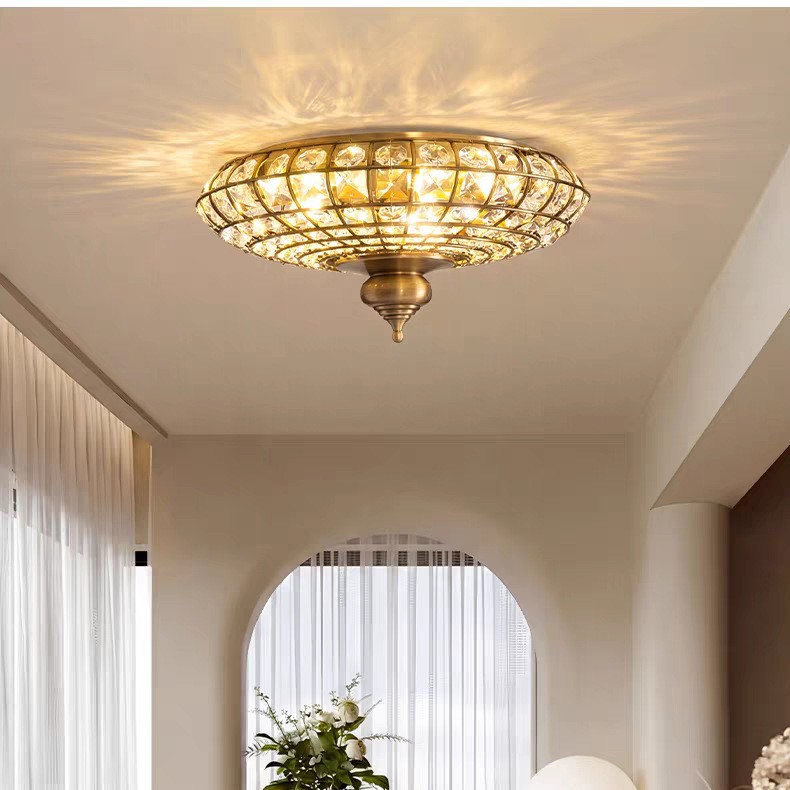 アメリカンスタイルのクリスタルLEDシーリングライト、デザイ - Interior Design Luxury Living Room のレビューと価格