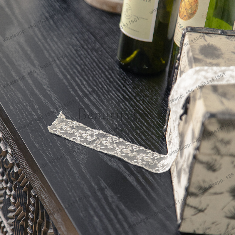 北欧ヴィンテージキッチンキャビネット黒木製ミニマリストデザイ - Interior Design Living Room And Kitchen のレビューと価格