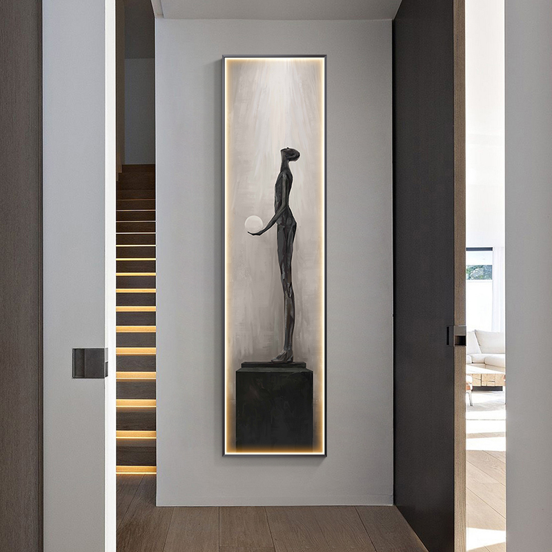 モダンなキャラクターモデリング抽象LEDウォールランプアート - Interior Design Living Room And Kitchen のレビューと価格
