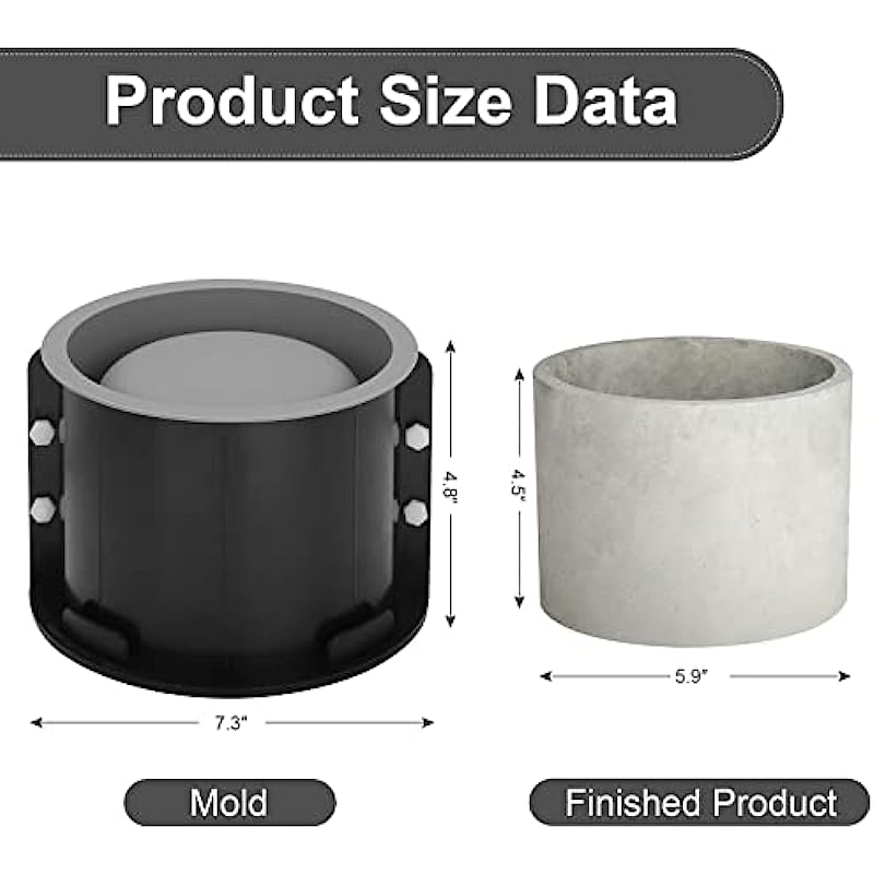 セメントポット用シリコンモールド,日曜大工のテラッツォ植木鉢 - Terrazzo Pot Cement のレビューと価格