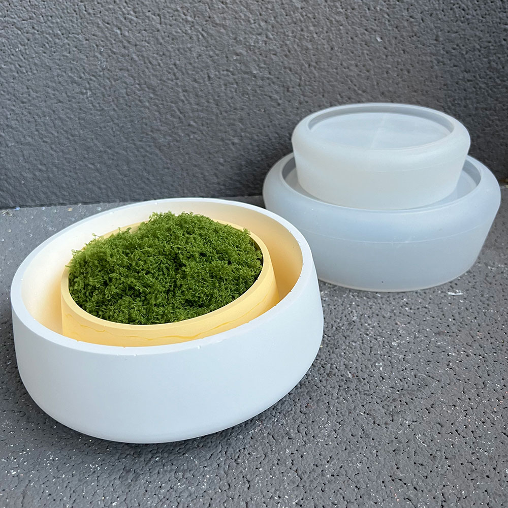 コンクリートシリコンボウルモールド,日曜大工の植木鉢,鉢植え - Terrazzo Pot Cement のレビューと価格