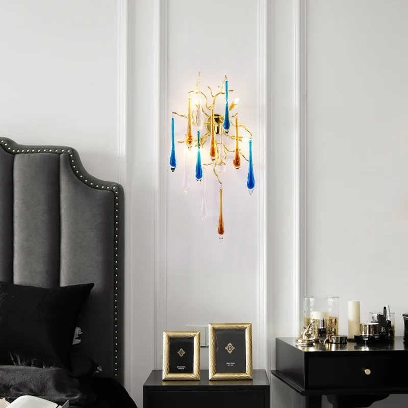 北欧高級カラフルクリスタルシーリングランプデザイナーリビング - Interior Design Luxury Living Room のレビューと価格