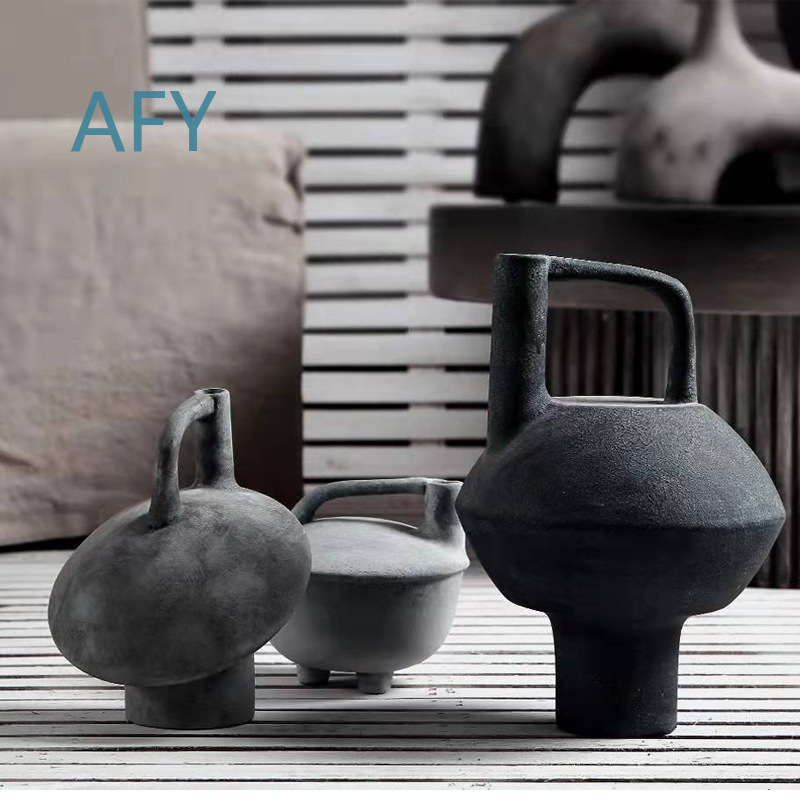 侘び寂びヴィンテージセラミック花瓶、家の装飾、リビングルーム - Interior Design Zen のレビューと価格