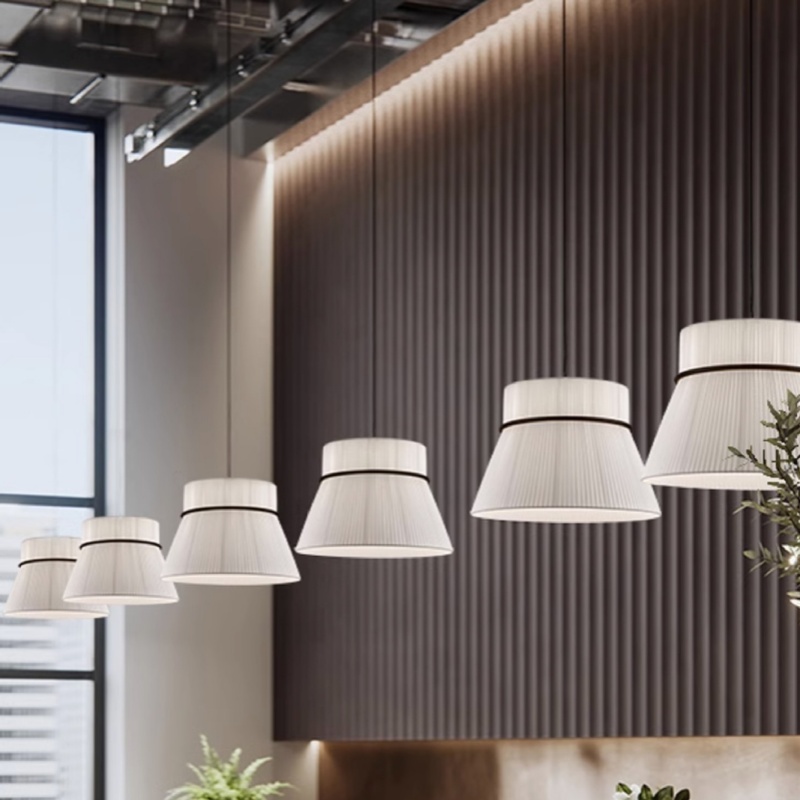 モダンデザイナーミニマリストファブリック LED ペンダント - Interior Design Hall のレビューと価格