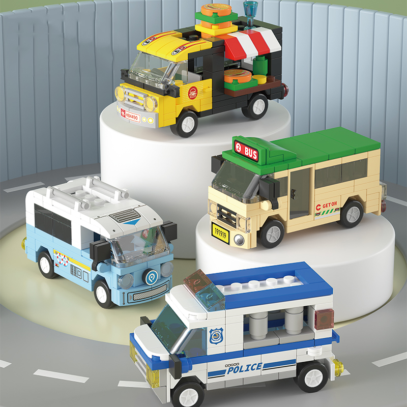 8つのパズルおもちゃ、積み木、スライドカー、都市をテーマにし - Interior Design Lego のレビューと価格