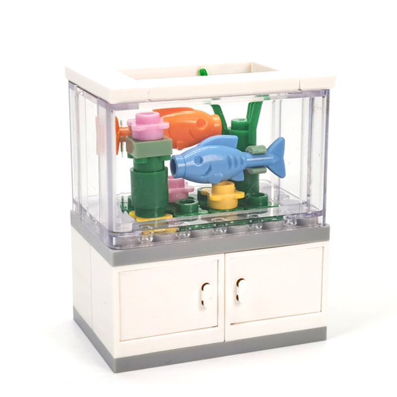水槽のビルディングブロック,moc照明玩具,都市シーン,リビ - Interior Design Lego のレビューと価格