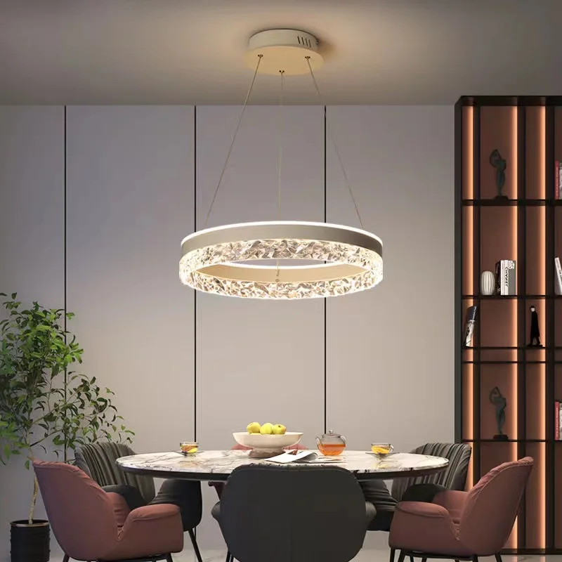 モダンな高級クリスタル LED ペンダントライトリビングルー - Interior Design Living Room And Kitchen のレビューと価格