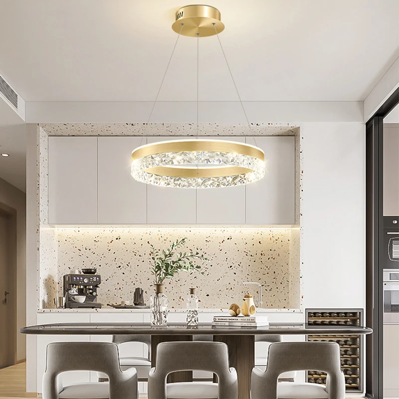 モダンラグジュアリークリスタルLEDペンダントライト（リビン - Interior Design Living Room And Kitchen のレビューと価格