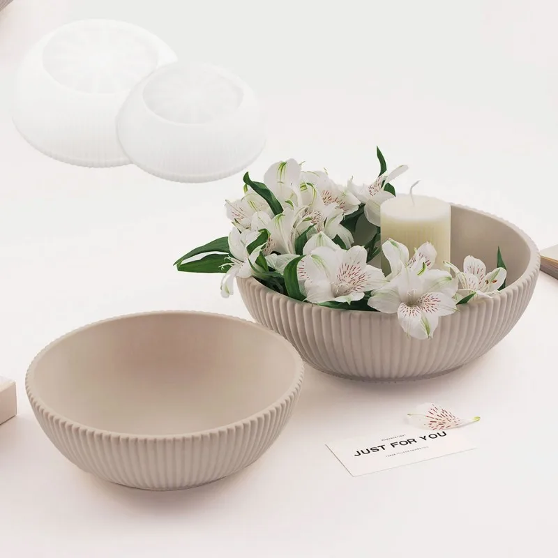 大型ストライプボウル型コンクリートモールド、最高品質、セメン - Terrazzo Pot Cement のレビューと価格