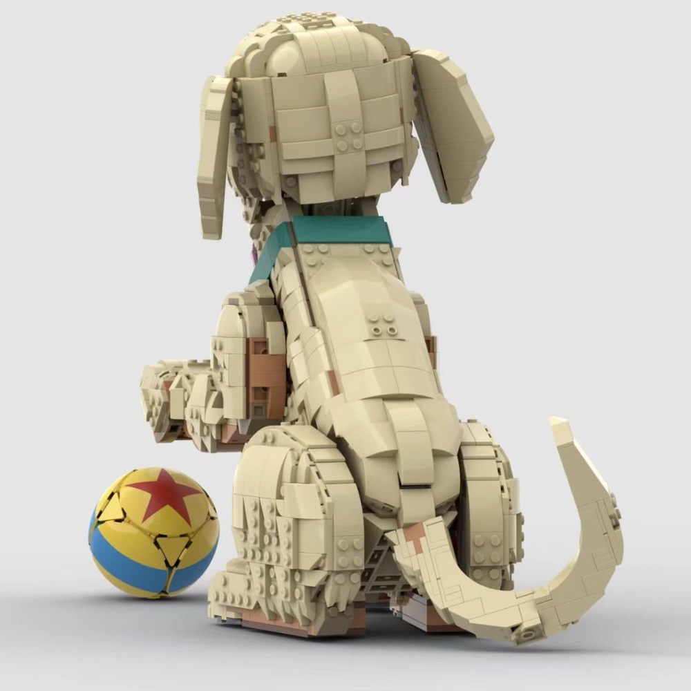 若いゴールデンレトリバー犬の組み立てブロックセット、DIY組 - Interior Design Lego のレビューと価格